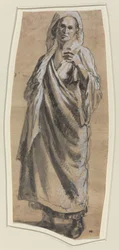 Estudio de una mujer de pie