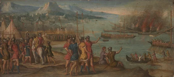 Una batalla naval, c. 1580