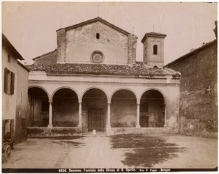 Iglesia del Espíritu Santo, Rávena, Emilia-Romaña, Italia, fotografía de Pietro Poppi, Bolonia, ca 1900