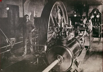Fotografía de una de las primeras industrias italianas (foto)