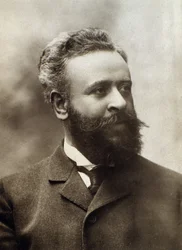 Retrato de Alberto Franchetti (1860-1942) compositor italiano