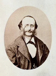 Retrato de Jacques Offenbach (1819-1880) compositor alemán