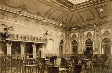 San Remo, Casino Municipal, Jardín de Invierno (foto en b/n)