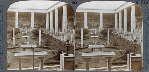 La Casa de Vettii, Pompeya, de The Underwood Travel Library, 1895
