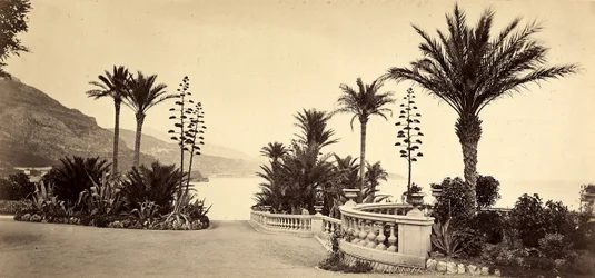 El jardín del Casino de Montecarlo, en el Principado de Mónaco