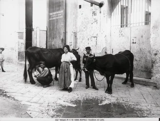 Una vendedora de leche, de La vida en Nápoles