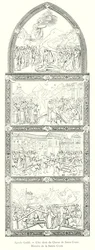 Agnolo Gaddi, Lado derecho del coro de Santa Croce, Historia de la Santa Cruz (grabado)