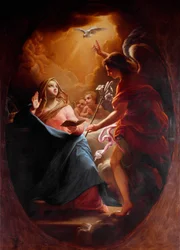 Anunciación Anónimo del siglo XVII Roma, Chiesa del Sacro Cuore