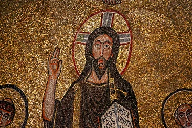 Detalle del ábside con Cristo