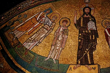 Ábside con Cristo, santos y el Papa Gregorio IV
