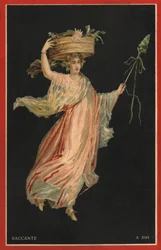 Baccante (litografía en color)