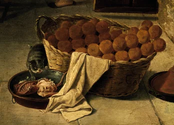 Cesta de pan (detalle de Forneria), Italia