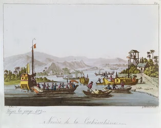 Barcos en Cochinchina, c. 1820-25