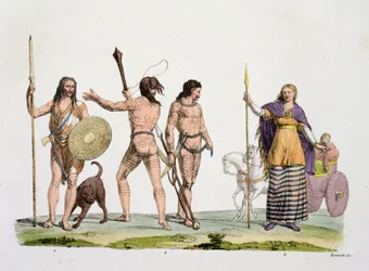 Britanos, caledonios y la reina Boudica, lámina 4 de La historia de las naciones