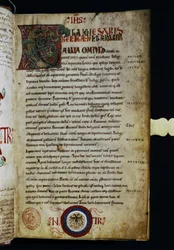 CAESAR Cayo Julio: Una página de "Commentarii de Bello Gallico".