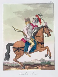 Arquero de caballería, de LAntica Roma, 1825