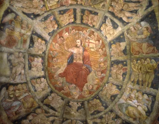 Techo del Santuario de Philippa Mareri, Borgo San Pietro, Italia
