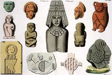 Antigüedades centroamericanas, lámina 46 de «La historia de las naciones»