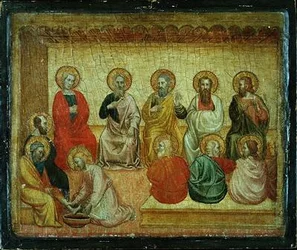 Cristo lavando los pies de los discípulos, Arezzo, c.1390