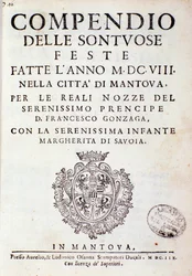 Crónicas que describen las celebraciones organizadas en Mantua por el príncipe de Gonzaga (1608)