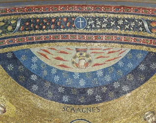 Coronación de la Virgen y cielo