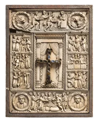 Cubierta de un libro de evangelios, reverso