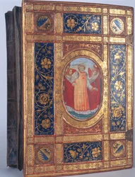 Cubierta de un Manuscrito Italiano con San Lorenzo