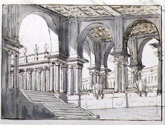Diseño para un escenario neoclásico