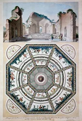 Diseño para un piso de mosaico octagonal, 1779