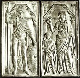 Díptico que representa a Stilicho (c.365-408), Serena y Eucharius