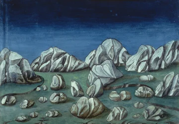 Fol.120r El fin del mundo y el juicio final: La Tierra se abre (vitela)