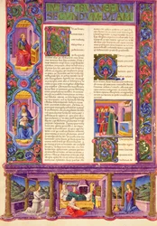 Fol.157v Segundo Evangelio de Lucas, de la Biblia de Borso d