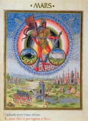 Fol.7v El planeta Marte, de "De Sphaera