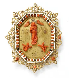Marco que representa a la Virgen Inmaculada, Trapani, mediados del siglo XVII