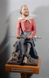 Giuseppe Garibaldi (1807-82), c.1860 (terracota pintada)