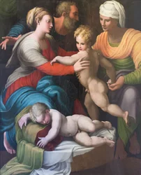 La Sagrada Familia con Santa Isabel y San Giovannino