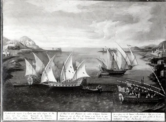 Incidente en Patras entre el Capitán Veneciano Ivanovich da Dabrota y el Pirata Turco Barbarroja, 17 de abril de 1751