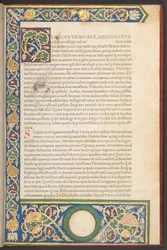 Tipo romano del Renacimiento italiano, de Epistolae ad Brutum, de Marco Tulio Cicerón