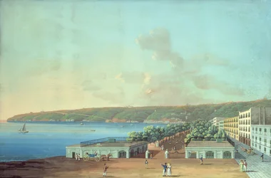 La Villa Reale (gouache sobre tabla)