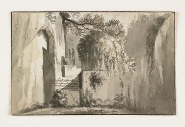 Paisaje con ruinas