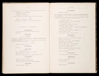 Libreto de La Tosca de Giacomo Puccini, Edición Ricordi, Italia