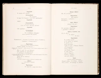 Libretto della Tosca de Giacomo Puccini, Edición Ricordi, Italia
