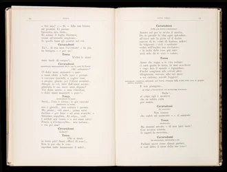 Libreto de Tosca de Giacomo Puccini, Edición Ricordi, Italia
