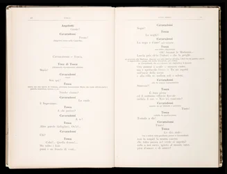 Libreto de Tosca de Giacomo Puccini, Edición Ricordi, Italia