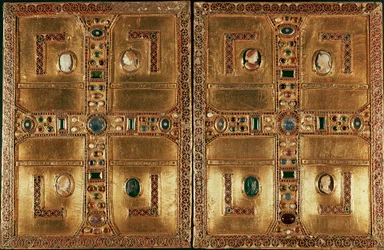Arte lombardo: Evangelio de la Princesa Lombarda Teodelinda de Baviera (siglo VI)