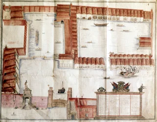 Mapa del Arsenal de Venecia