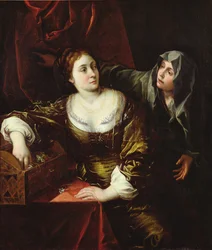Marta y María o, Mujer con su criada