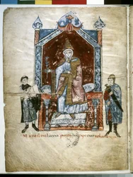 Matilde de Toscana: entronizada Matilde de Canossa (miniatura)