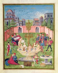 Ms. "De Sphaera" fol.11r La fuente de la juventud