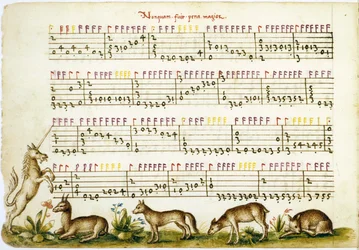 Partitura de Compositione di Meser Vincenzo Capirola compuesta por Vincenzo Capirola (1474-1548)